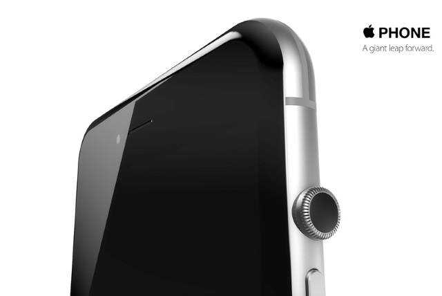 Необычный концепт iPhone 6s с колесом Digital Crown