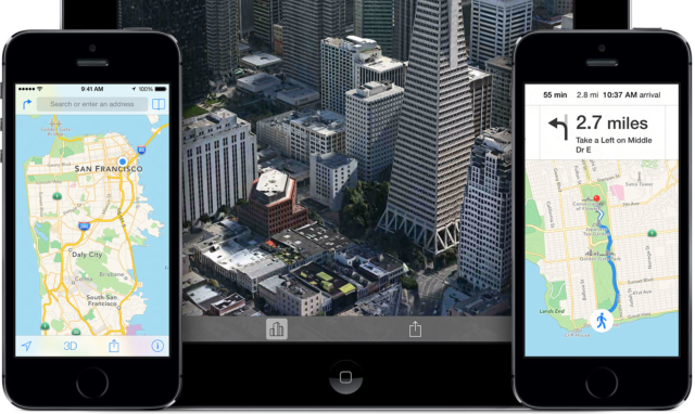 Приложение Карты в iOS 9 будет дополнено новыми функциями