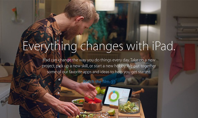 «Все меняется с iPad» — новая рекламная кампания Apple