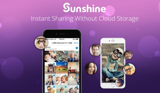 Sunshine – удобный обмен файлами без облачных хранилищ