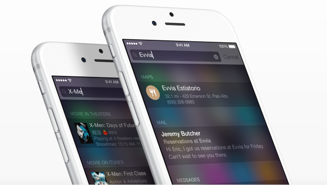 В iOS 9 поиск Spotlight может быть заменен новой функцией