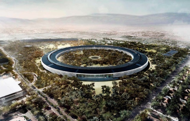 Свежие кадры со строительной площадки нового кампуса Apple