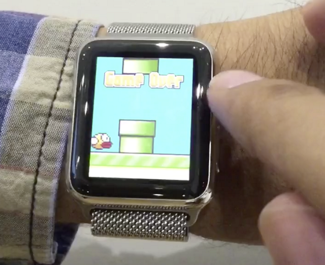 На «взломанных» Apple Watch была запущена популярная игра Flappy Bird