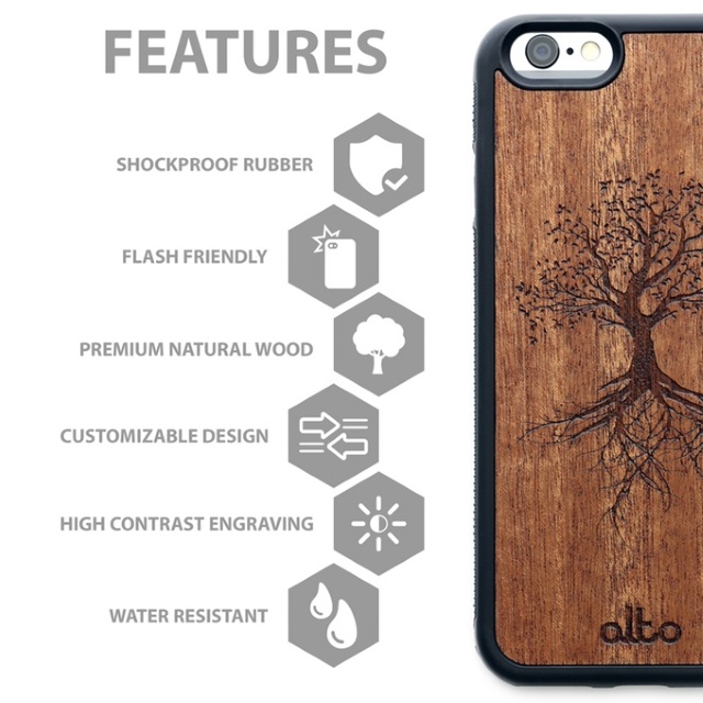 Wood Phone Cases — индивидуальные деревянные бампера для вашего iPhone