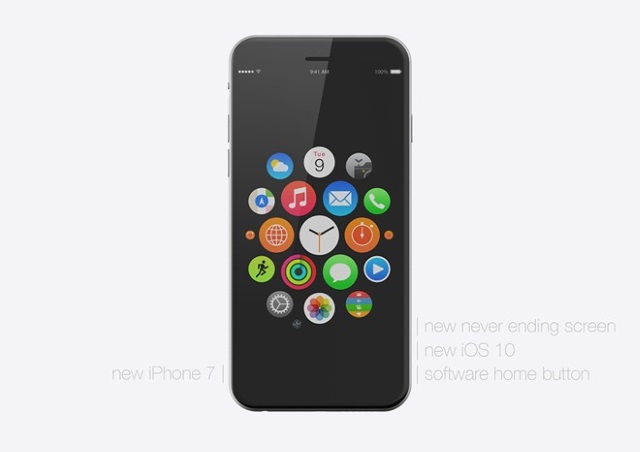 iPhone 7 лишится кнопки «Домой»