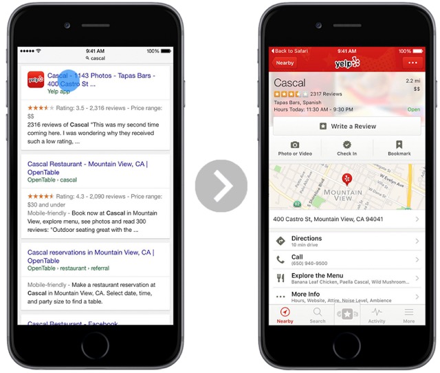 Google в мобильном Safari научился считывать контент приложений