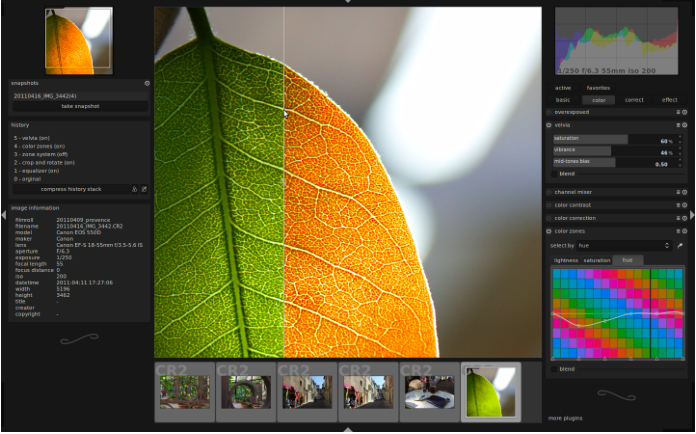 Open source для Mac. Darktable