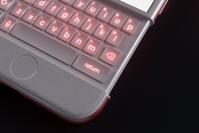 Оригинальный концепт iPhone с выдвижной клавиатурой