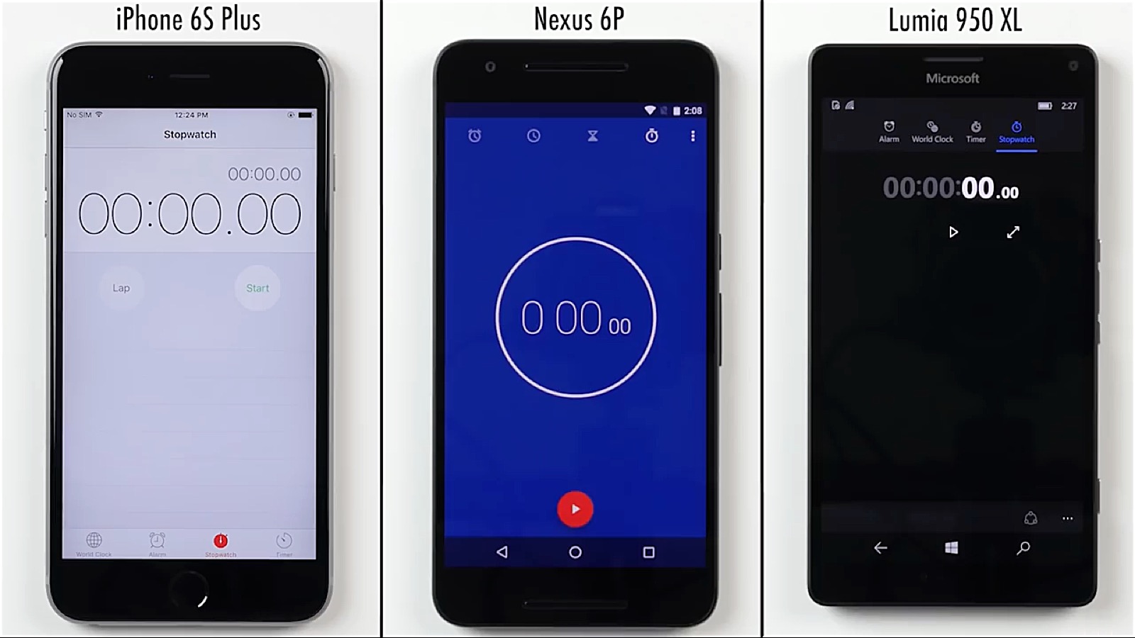 iPhone 6s Plus, Nexus 6P и Lumia 950 XL. Кто быстрее?