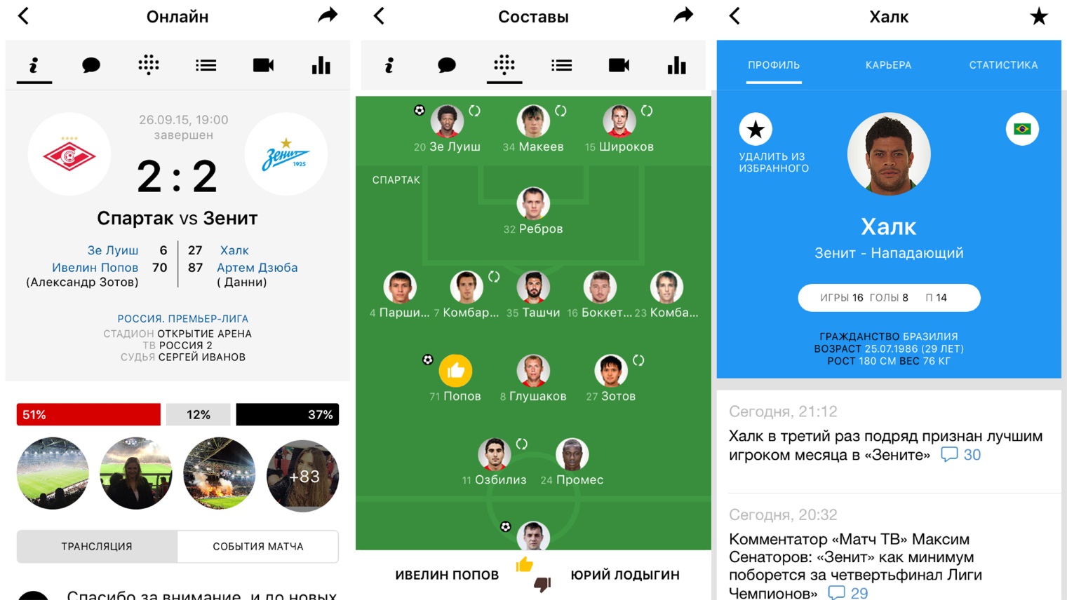 Scores & Video — лучшее футбольное приложение второго экрана (обзор)