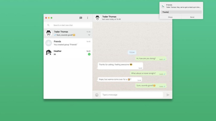 FreeChat for WhatsApp — бесплатный клиент мессенджера WhatsApp для Mac