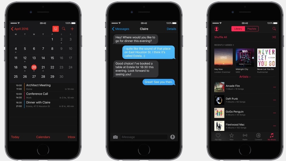 Siri выдала информацию о темном режиме в iOS 10