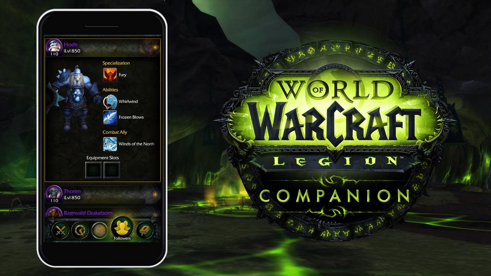 WoW Legion: Companion — мобильное приложение-компаньон для World of Warcraft