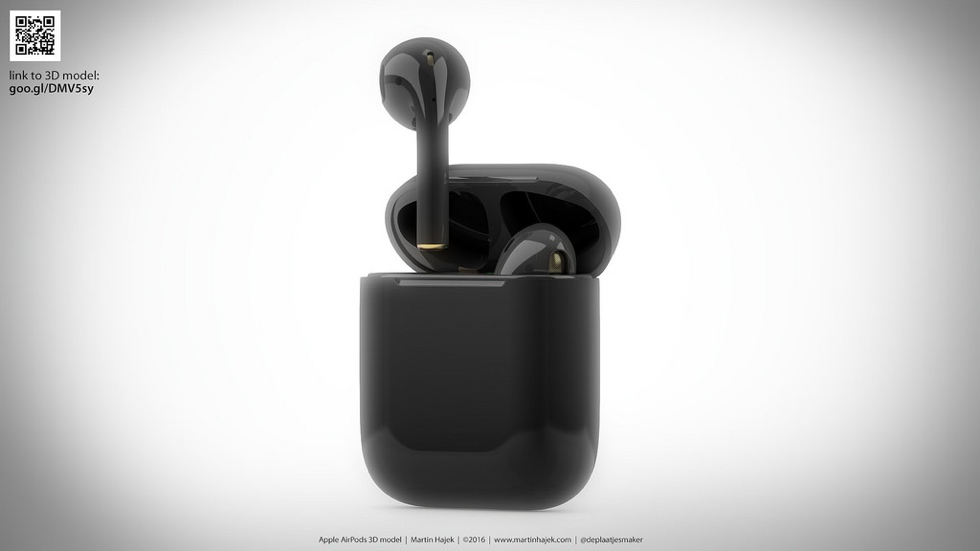 Как выглядят наушники Apple AirPods в цвете Jet Black