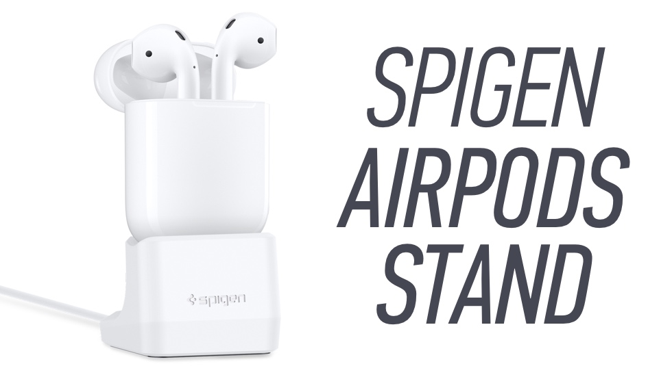Spigen AirPods Stand. Удобная зарядная док-станция для беспроводных наушников Apple
