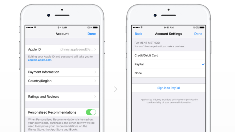 С помощью PayPal теперь можно расплачиваться в App Store и iTunes