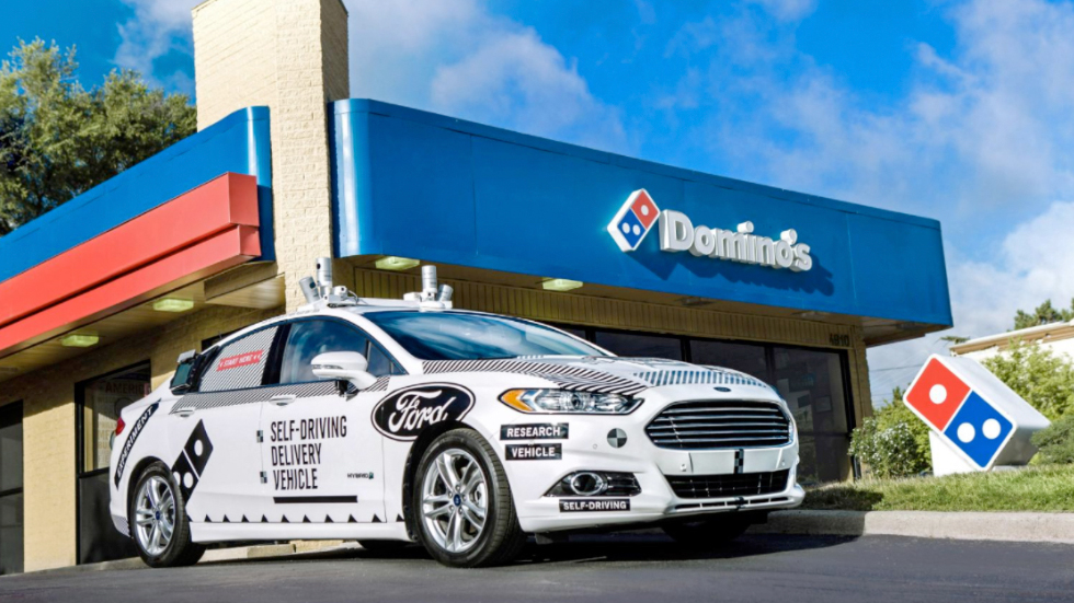 Domino’s Pizza и Ford тестируют доставку пиццы на беспилотных автомобилях