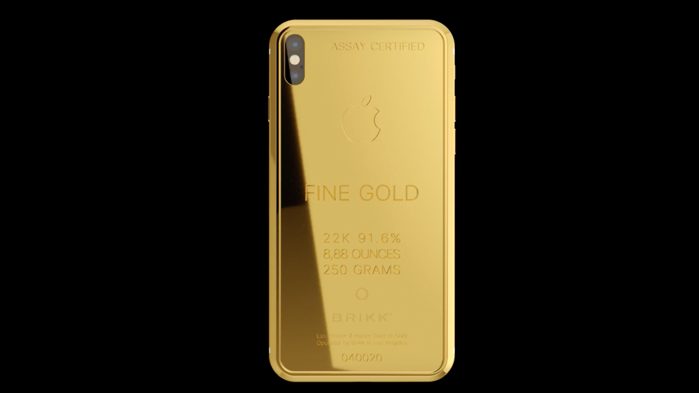 Brikk выпустит iPhone X в корпусе из золота за $70 тыс.
