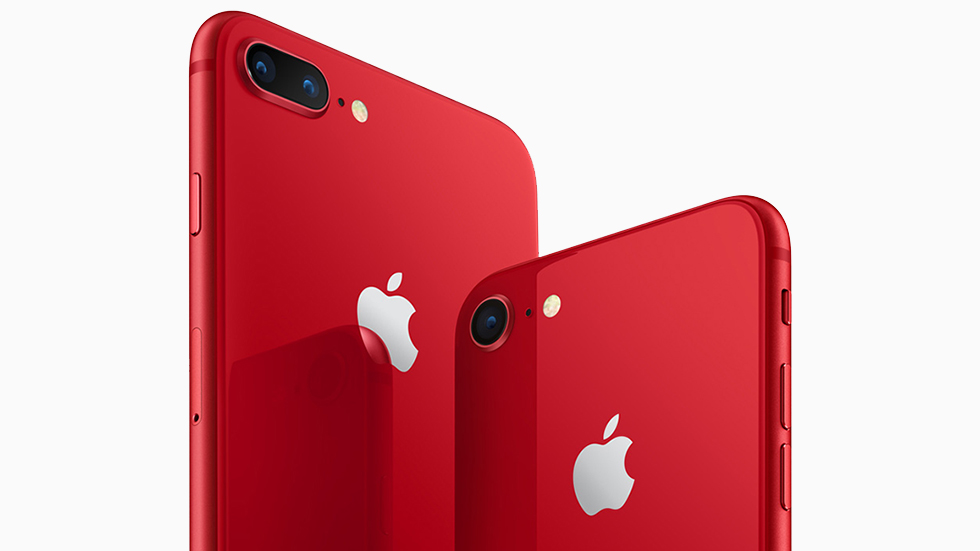 Apple начала продажи красных iPhone 8 и iPhone 8 Plus