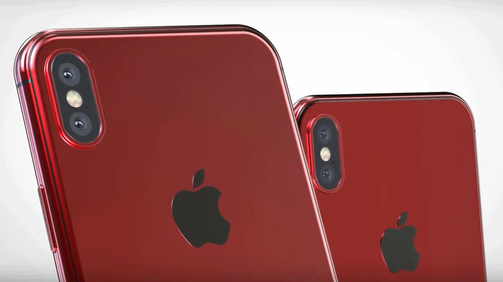 Так мог бы выглядеть красный iPhone X (видео)