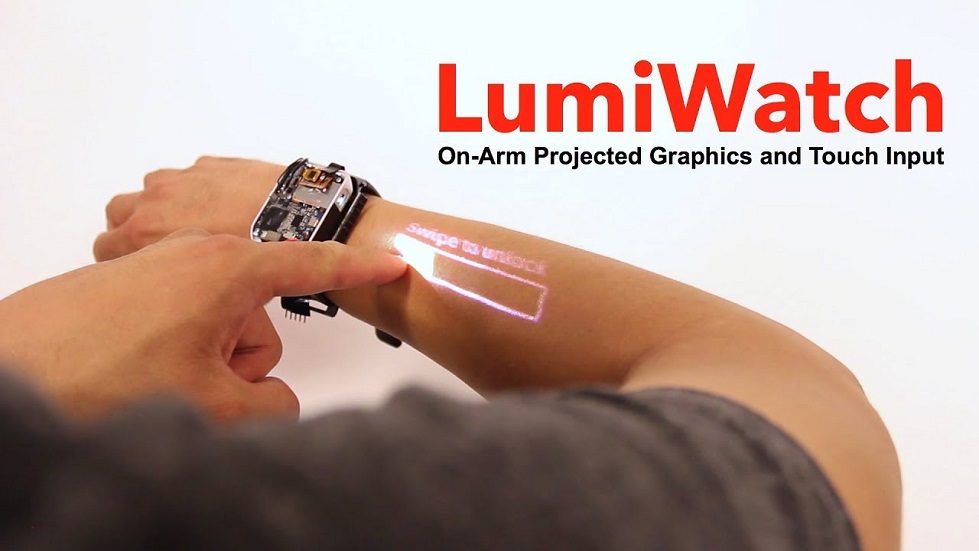 LumiWatch — «умные» часы, которые превращают вашу руку в сенсорный экран