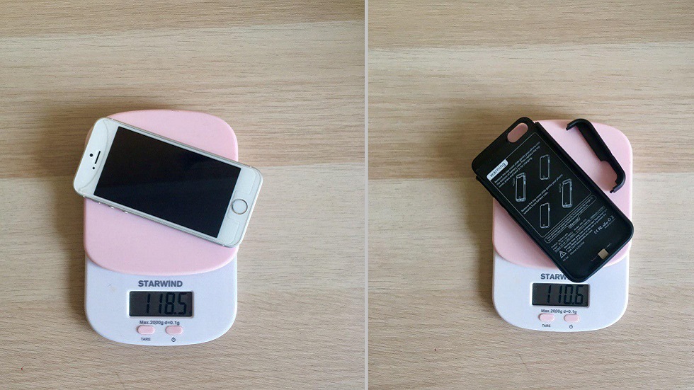 Вес чехла-аккумулятора для Айфона SE