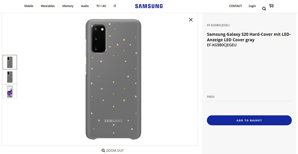 Samsung случайно показала Galaxy S20 до презентации