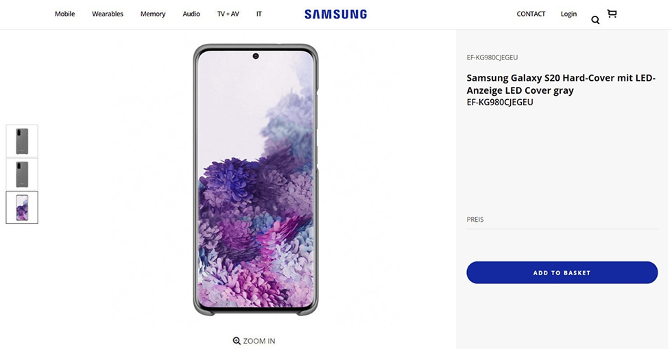 Samsung случайно показала Galaxy S20 до презентации