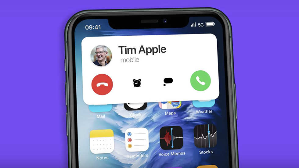 Примерно так будет выглядеть новый экран звонка в iOS 14. Нравится?