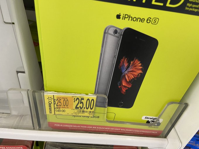 В США iPhone 6s продают за жалкие $25. С нашими ценами лучше не сравнивать