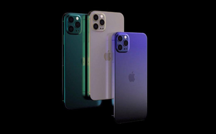iPhone 12, выполненный в разных цветах