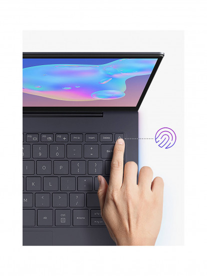 Клавиатура и датчик отпечатка пальцев в Samsung galaxy Book S