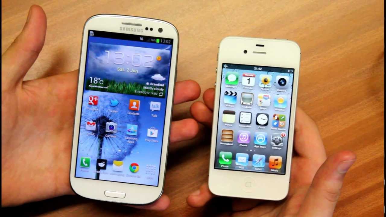 Samsung Galaxy S3 vs iPhone 4s