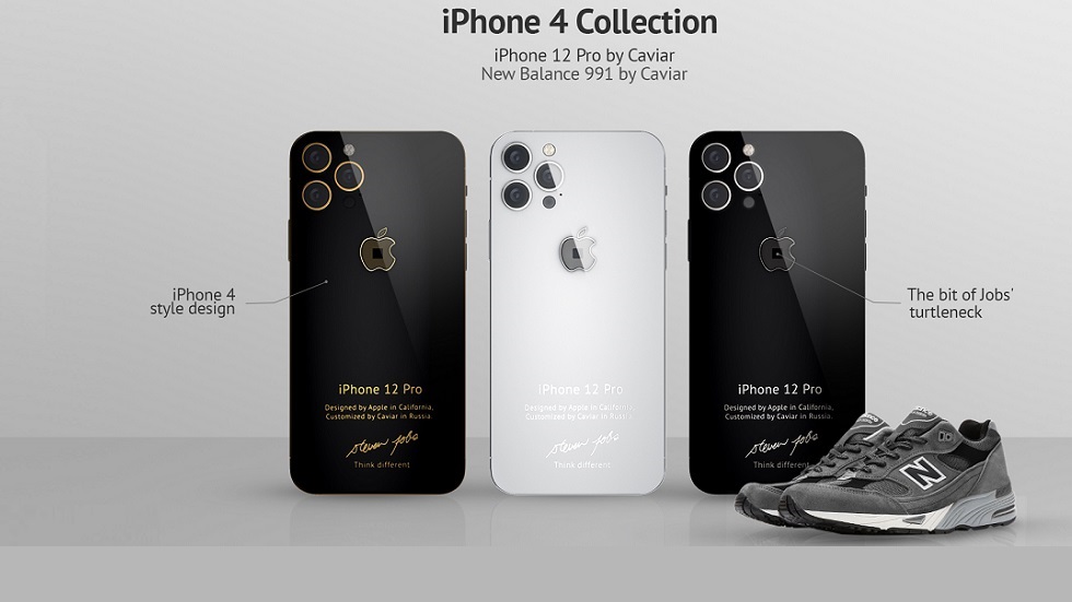 Крутой iPhone 12 Pro в ретро-стилистике iPhone 4 и с кусочком водолазки самого Стива Джобса!