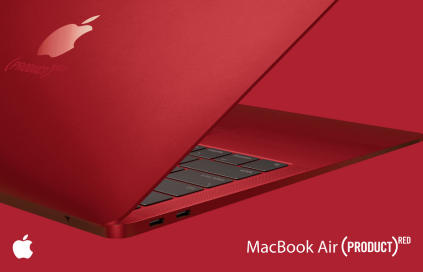 MacBook Air красный