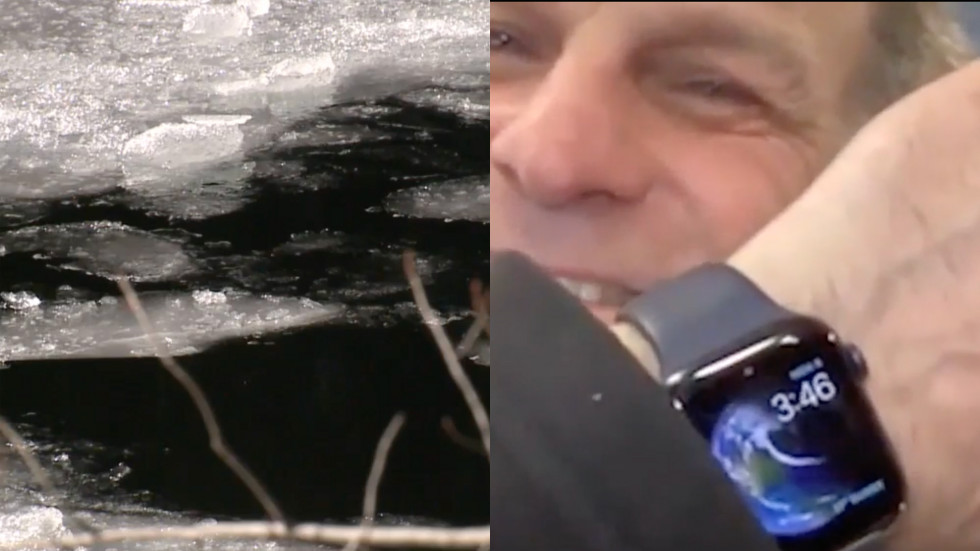 Apple Watch спасли мужчину, провалившегося под лед