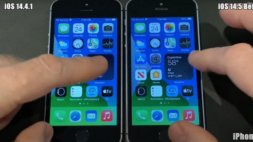 iOS 14.5 Beta 5 vs iOS 14.4.1