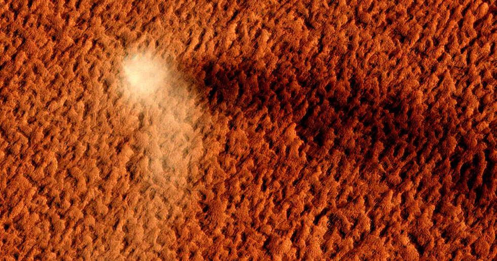 Марсоход Perseverance нашел на Марсе пылевого дьявола
