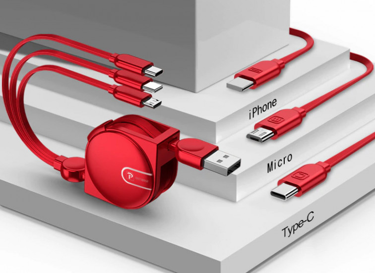 USB-кабель 3 в 1: для iPhone, Micro, Type-C