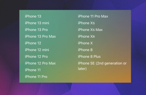 Какие устройства поддерживает iOS 16. Список моделей Айфонов.