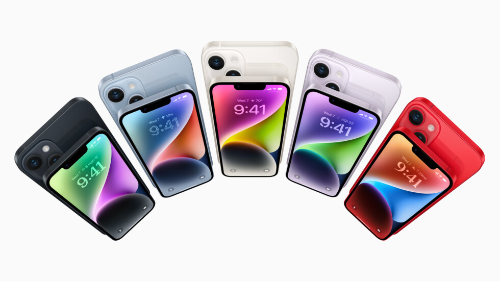 Все цвета моделей iPhone 14 и iPhone 14 Plus
