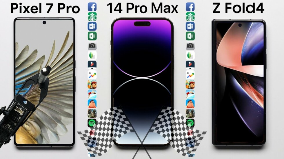 iPhone 14 Pro Max оказался производительнее Pixel 7 Pro и Samsung Galaxy Fold4