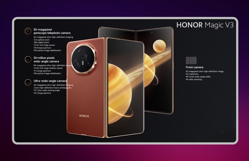 Основные характеристики смартфона HONOR Magic V3