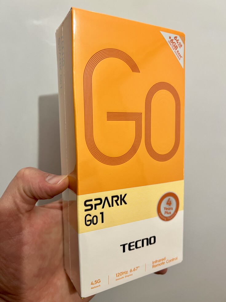 Смартфон tecno spark go 1 в коробке