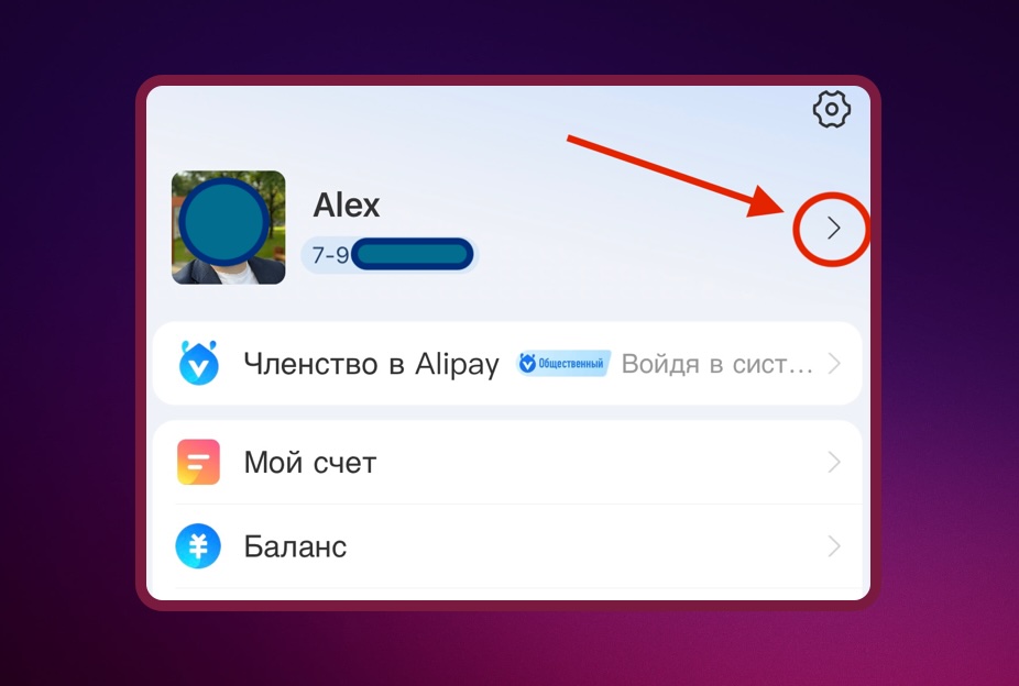 Личный кабинет Alipay