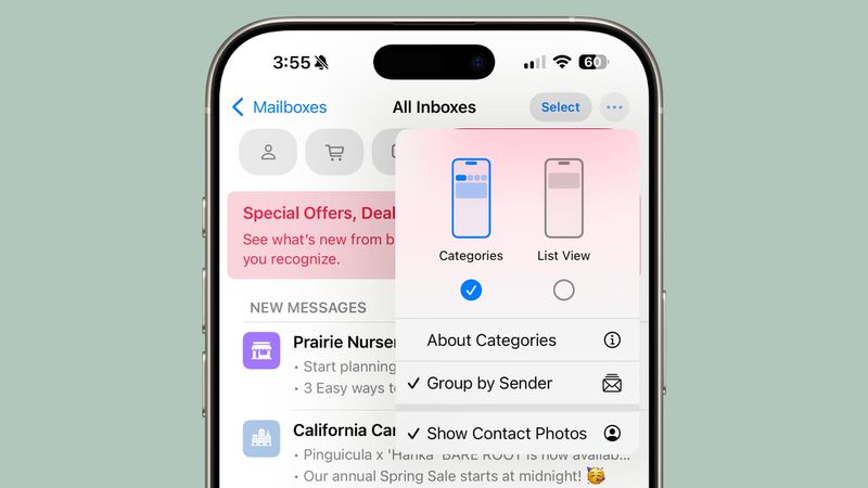 Что нового в приложении Почта на Айфоне с iOS 18.5